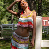 Cleo Hand-Crocheted Skirt
