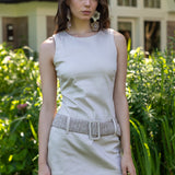 Alba Belted Denim Dress