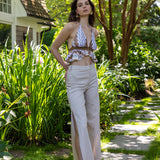 Vina V-Neck Crop Top