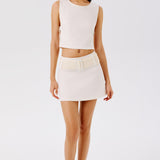 Alba Belted Denim Skirt