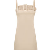 Alba Strap Denim Mini Dress