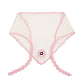 Fleur Hand-Crocheted Bandana Scarf