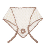 Fleur Hand-Crocheted Bandana Scarf