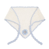 Fleur Hand-Crocheted Bandana Scarf