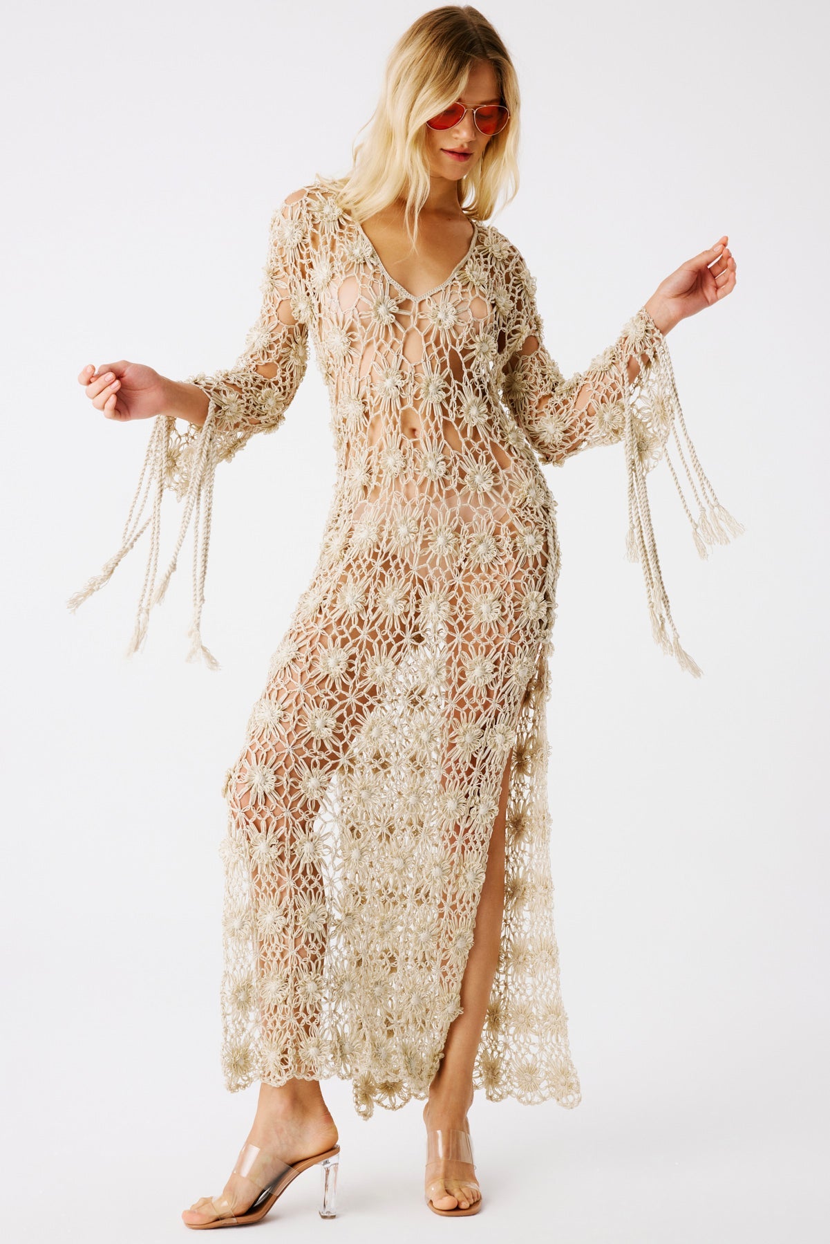 Luna Hand-Crocheted Caftan Dress | Caftan | My Beachy Side