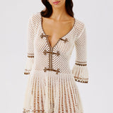 Zara Hand-Crocheted Mini Dress